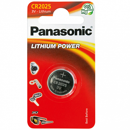 Батарейка CR2025 литиевая Panasonic 1 шт.