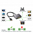 Переходник (преобразователь) HDMI - VGA, 3,5 мм, SPDIF Toslink 5.1 (папа - мама) 50 см Ugreen 40282 с питанием MicroUSB черный
