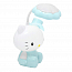 Лампа светодиодная настольная беспроводная с ночником Cartoon LD556 Hello Kitty голубая