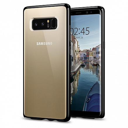 Чехол для Samsung Galaxy Note 8 гибридный Spigen SGP Ultra Hybrid прозрачно-черный глянцевый