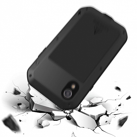 Чехол для iPhone XR гибридный для экстремальной защиты Love Mei Powerful черный
