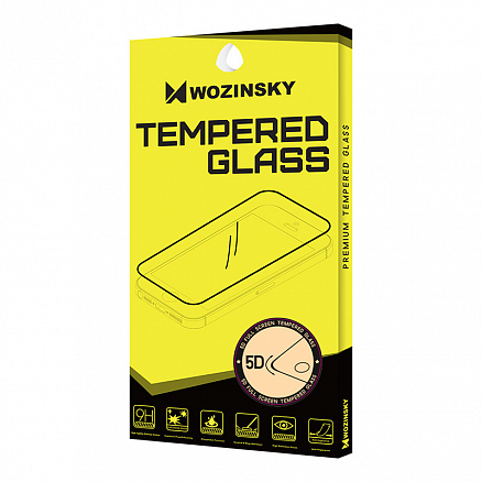 Защитное стекло для iPhone 7 Plus на весь экран противоударное Wozinsky 5D черное