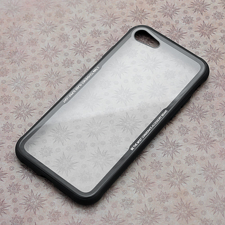 Чехол для iPhone 7, 8 гибридный для полной защиты LikGus прозрачно-черный