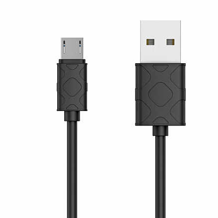 Кабель USB - MicroUSB для зарядки 1 м 2.1А Baseus Yaven черный