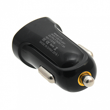 Зарядное устройство автомобильное с USB входом 1А ISA C15 черное 