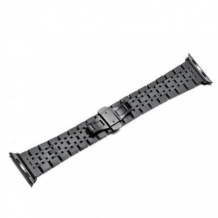 Ремешок-браслет для Apple Watch 42 и 44 мм металлический Nova Metal-7 черный