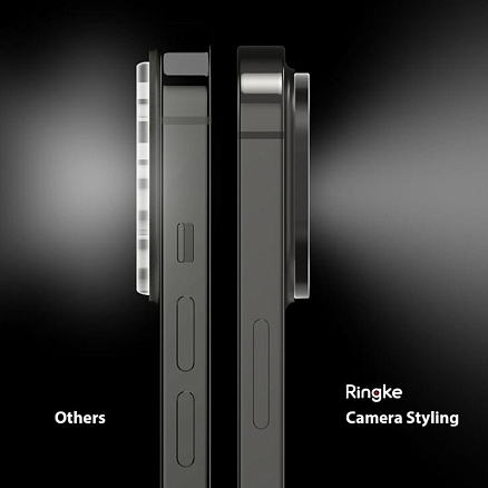 Защитная крышка на камеру iPhone 13 Pro, 13 Pro Max Ringke Camera Styling черная
