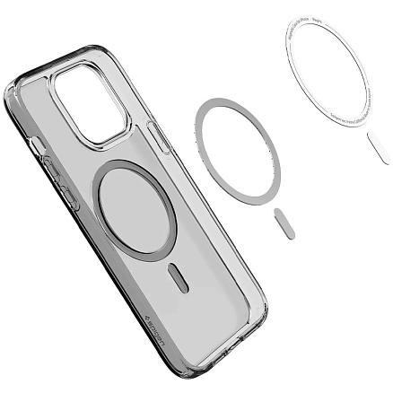 Чехол для iPhone 14 Pro Max гибридный Spigen Ultra Hybrid MagSafe прозрачно-черный
