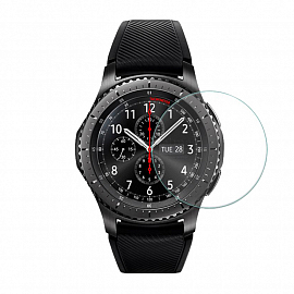 Защитное стекло для Samsung Galaxy Watch 46 мм, Gear S3 на экран противоударное Lito-9 2.5D 0,33 мм