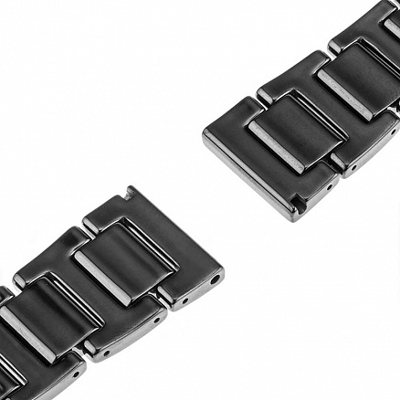 Ремешок-браслет для Samsung Galaxy Watch 46 мм керамический Nova Segment черный