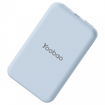 Внешний аккумулятор Yoobao P6w 6000мАч (2хUSB, ток 2.1А) голубой