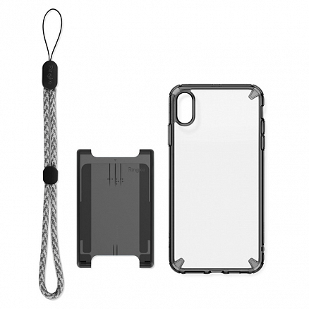 Чехол для iPhone X, XS гибридный Ringke Fusion Kit прозрачно-черный