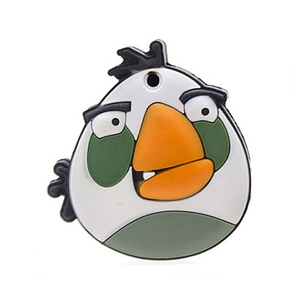 Корпус для USB флэшки силиконовый Matryoshka Drive - Angry Birds белая RQ-360