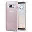 Чехол для Samsung Galaxy S8 G950F гелевый с блестками Spigen SGP Liquid Crystal Glitter прозрачный розовый
