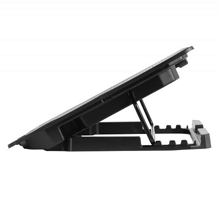 Подставка для ноутбука до 17,3 дюйма охлаждающая с подсветкой Miru CP1705 Doublewind черная