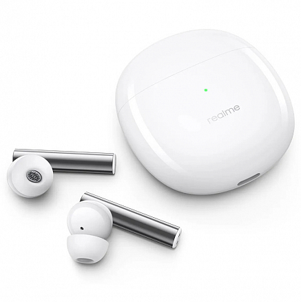 Наушники TWS беспроводные Bluetooth Realme Buds Air 2 вакуумные с микрофоном и активным шумоподавлением белые