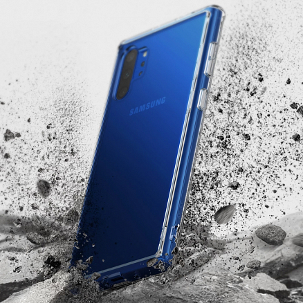 Чехол для Samsung Galaxy Note 10+ гибридный Ringke Fusion прозрачный