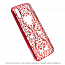 Чехол для iPhone X, XS гелевый Devia Baroque прозрачно-красный