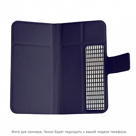 Чехол для телефона от 4.2 до 4.8 дюйма универсальный кожаный - книжка GreenGo Smart Top синий