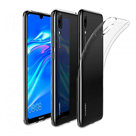 Чехол для Huawei Y7 2019 силиконовый оригинальный прозрачный