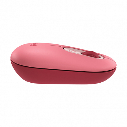 Мышь беспроводная оптическая Logitech POP красно-розовая