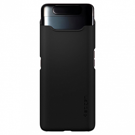 Чехол для Samsung Galaxy A80 пластиковый тонкий Spigen SGP Thin Fit черный