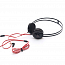 Наушники Dowell HD-207 Pro накладные с микрофоном и плоским проводом черно-красные