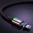 Кабель USB - MicroUSB, Lightning, Type-C 2 м 2А со сменными штекерами магнитный плетеный Baseus Zinc черный