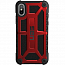 Чехол для iPhone X, XS гибридный для экстремальной защиты Urban Armor Gear UAG Monarch черно-красный