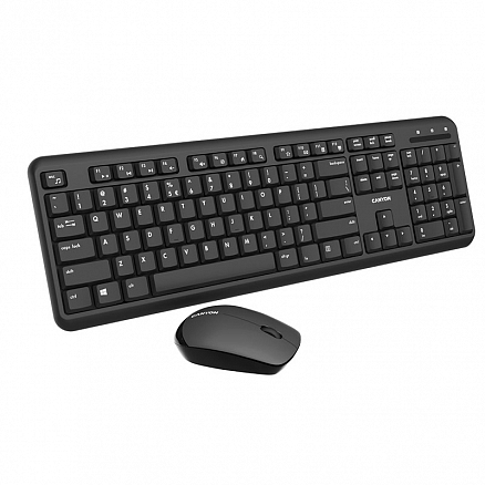 Набор клавиатура и мышь беспроводной Canyon SET-W20 черный