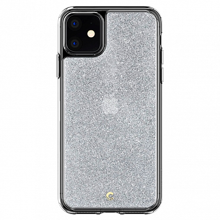 Чехол для iPhone 11 гибридный блестящий Spigen Сyrill Etoile Glitter серебристый