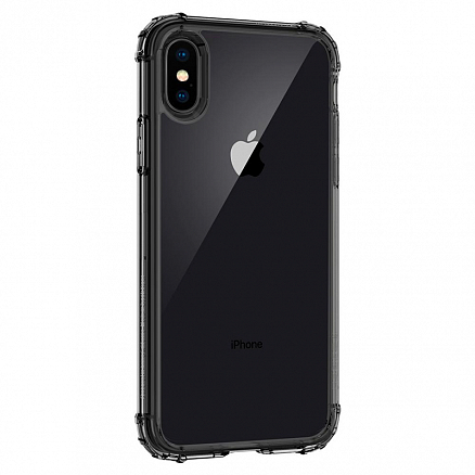 Чехол для iPhone X, XS гибридный Spigen SGP Crystal Shell прозрачно-черный