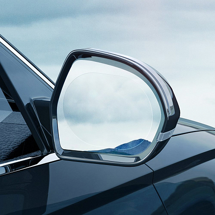 Защитная пленка антидождь на зеркало заднего вида автомобиля 150х100 мм овальная Baseus Rainproof 2 шт.