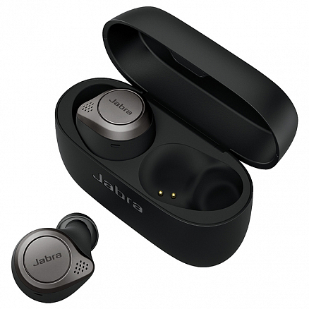Наушники TWS беспроводные Bluetooth Jabra Elite 75t вакуумные с микрофоном и активным шумоподавлением серые