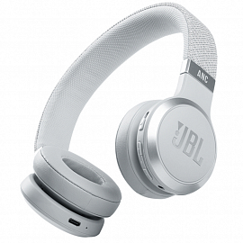 Наушники беспроводные Bluetooth JBL Live 460NC накладные с микрофоном и активным шумоподавлением белые