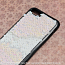 Чехол для iPhone 7, 8 гелевый с пайетками GreenGo Magic черно-перламутровый