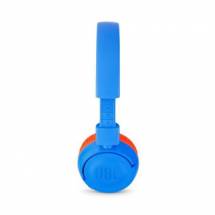 Наушники беспроводные Bluetooth для детей JBL JR300BT накладные складные синие