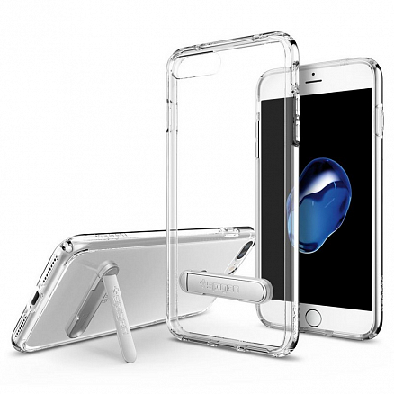 Чехол для iPhone 7 Plus, 8 Plus гибридный Spigen SGP Ultra Hybrid S прозрачный