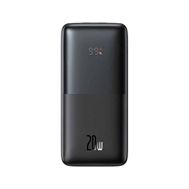 Внешний аккумулятор Baseus Bipow Pro Digital с дисплеем 10000мАч (USB, Type-C, ток 3А, быстрая зарядка PD, QC 3.0, 20Вт) черный