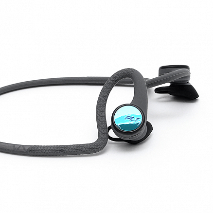 Наушники беспроводные Bluetooth Plantronics BackBeat Fit 2100 вакуумные с микрофоном для спорта серые