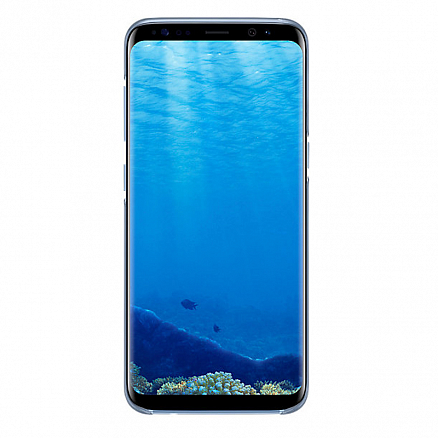 Чехол для Samsung Galaxy S8 G950F оригинальный Clear Cover EF-QG950CLE прозрачно-голубой
