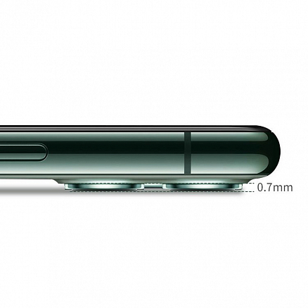 Защитное стекло для iPhone 11 Pro, 11 Pro Max на камеру Baseus Gem 0,15 мм 2 набора