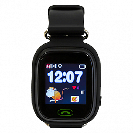 Детские умные часы с GPS трекером и Wi-Fi Smart Baby Watch Q80 черные