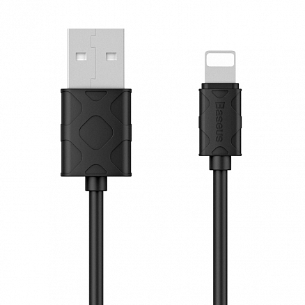 Кабель USB - Lightning для зарядки iPhone 1 м 2.1А Baseus Yaven черный