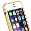 Чехол для iPhone 6, 6S Бампер алюминиевый Love Mei Arc Double color золотисто-желтый