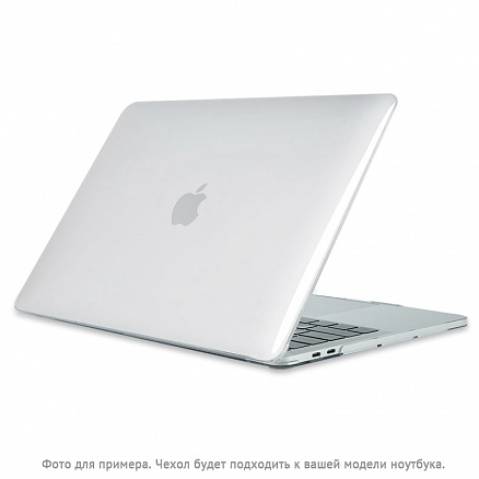 Чехол для Apple MacBook Pro 13 Touch Bar A1706, A1989, A2159, Pro 13 A1708 пластиковый глянцевый DDC Crystal Shell прозрачный