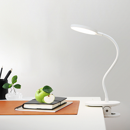 Лампа светодиодная настольная беспроводная с гибкой ножкой на прищепке Xiaomi Yeelight J1 Pro белая