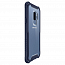 Чехол для Samsung Galaxy S9+ гибридный с защитой экрана Spigen SGP Hybrid 360 прозрачно-синий