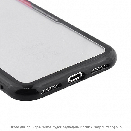 Чехол для iPhone 6, 6S гибридный Beeyo Acrylic прозрачно-черный