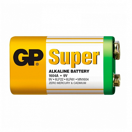 Батарейка 6LR61 Alkaline (крона) GP Super 1шт.